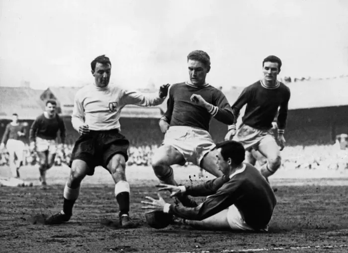 Framed Print : English League Division One match at Filbert Street. Leicester City 2 v Tottenham Hotspur Framed Print : English League Division One match at Filbert Street. Leicester City 2 v Tottenham Hotspur