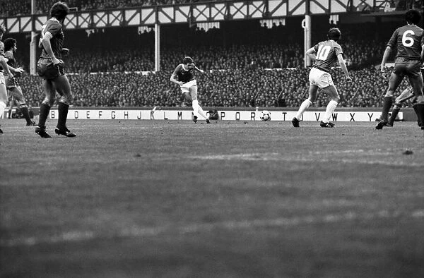 English League Division One match at Goodison Park. Everton 0 v Liverpool 5