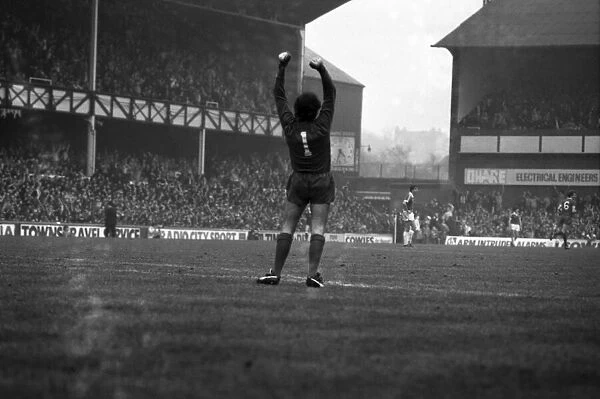English League Division One match at Goodison Park. Everton 1 v Liverpool 3
