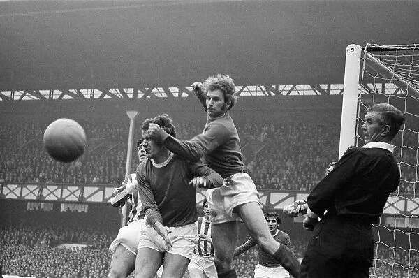 English League Division One match at Goodison Park. Everton 6 v Stoke City 2