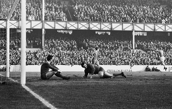 English League Division One match at Goodison Park. Everton 1 v Liverpool 0