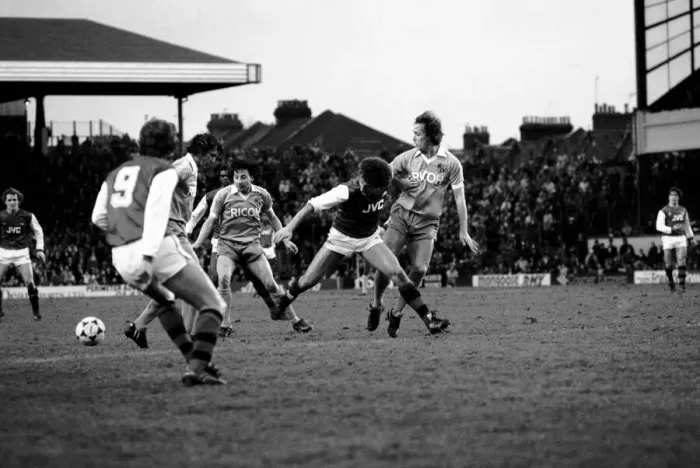 Framed Print : English League Division One match at Highbury. Arsenal 3 v Stoke City 0 Framed Print : English League Division One match at Highbury. Arsenal 3 v Stoke City 0