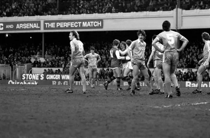 Framed Print : English League Division One match at Highbury. Arsenal 3 v Stoke City 0 Framed Print : English League Division One match at Highbury. Arsenal 3 v Stoke City 0