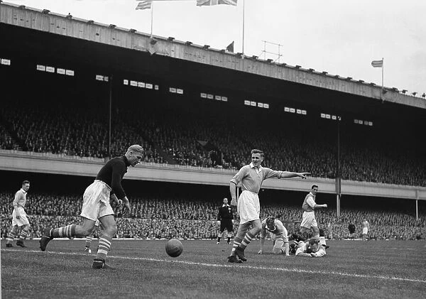 English League Division One match at Highbury. Arsenal 2 v Manchester City 2