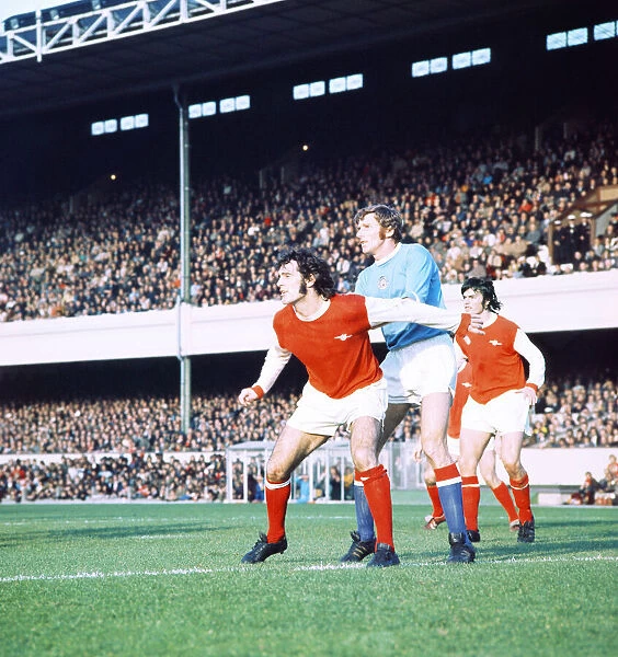 English League Division One match at Highbury. Arsenal 0 v Manchester City 0