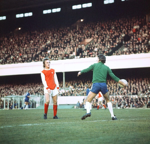 English League Division One match at Highbury. Arsenal 0 v Chelsea 0