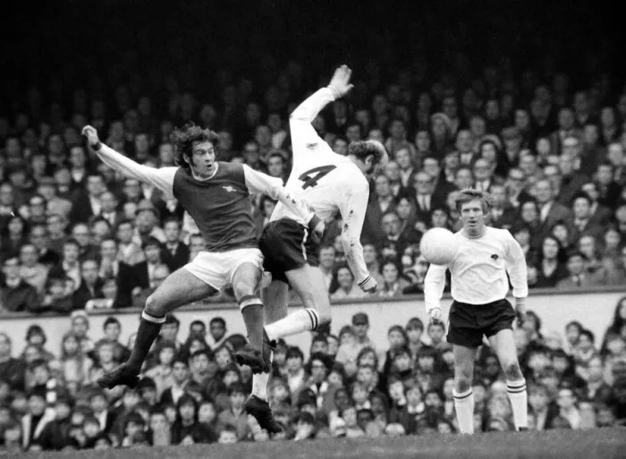 Framed Print : English League Division One match at Highbury Arsenal v Derby County