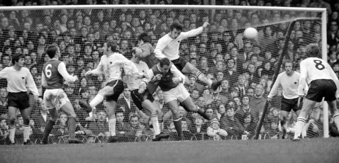 Framed Print : English League Division One match at Highbury Arsenal v Derby County P anic