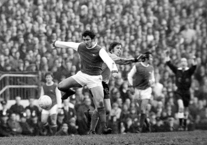Framed Print : English League Division One match at Highbury Arsenal v Wolverhampton Wanderers