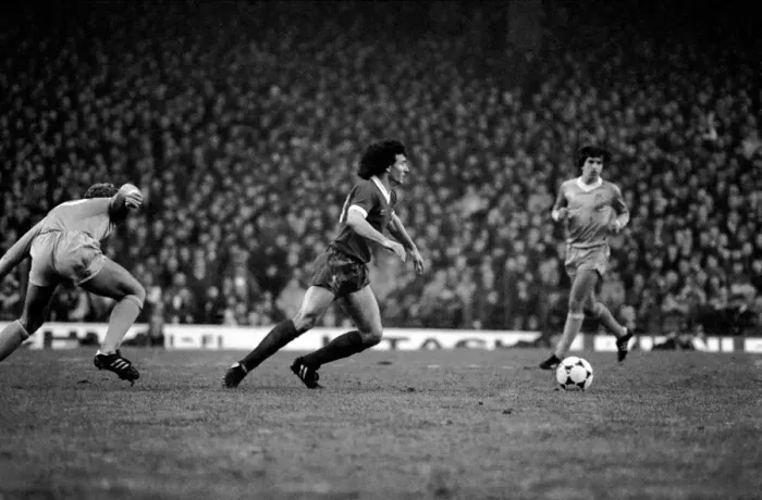 Framed Print : English League Division One match. Liverpool 1 v Manchester City 3