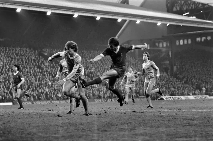 Framed Print : English League Division One match. Liverpool 1 v Manchester City 3