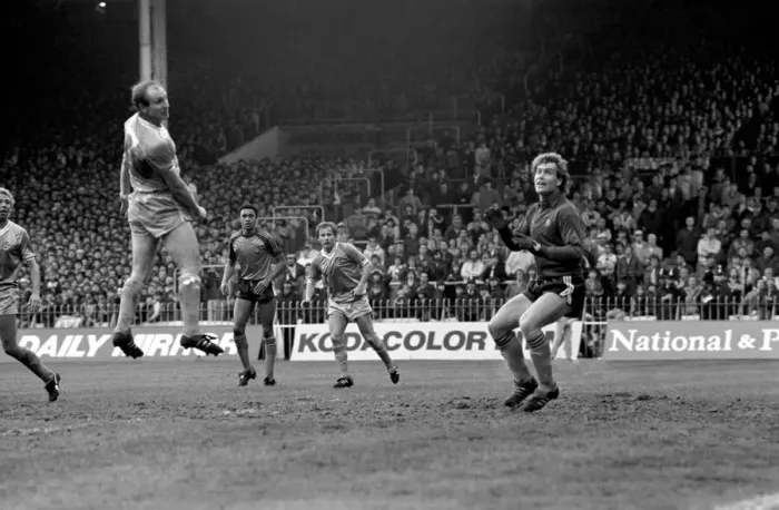 Framed Print : English League Division One match. Manchester City 0 v Luton Town 1. May 1983 MF11-29-088