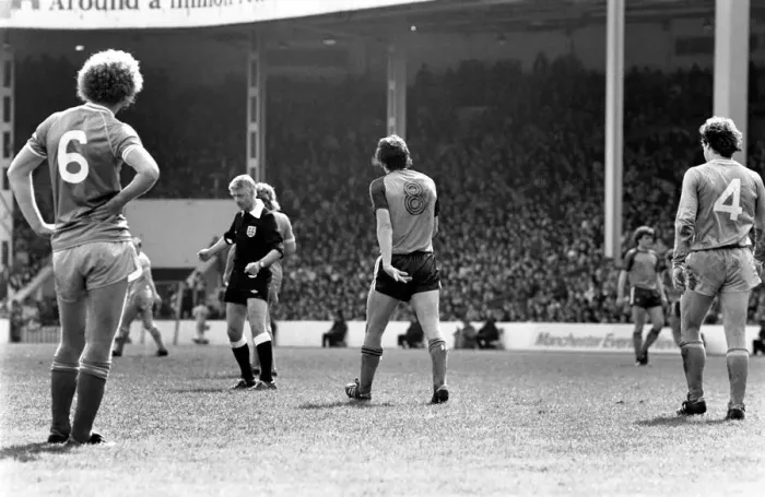 Framed Print : English League Division One match. Manchester City 0 v Luton Town 1. May 1983 MF11-29-014