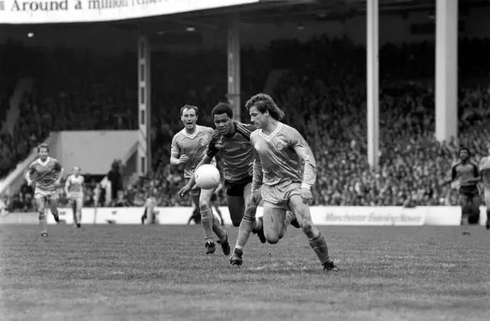 Framed Print : English League Division One match. Manchester City 0 v Luton Town 1. May 1983 MF11-29-081 Framed Print : English League Division One match. Manchester City 0 v Luton Town 1. May 1983 MF11-29-081
