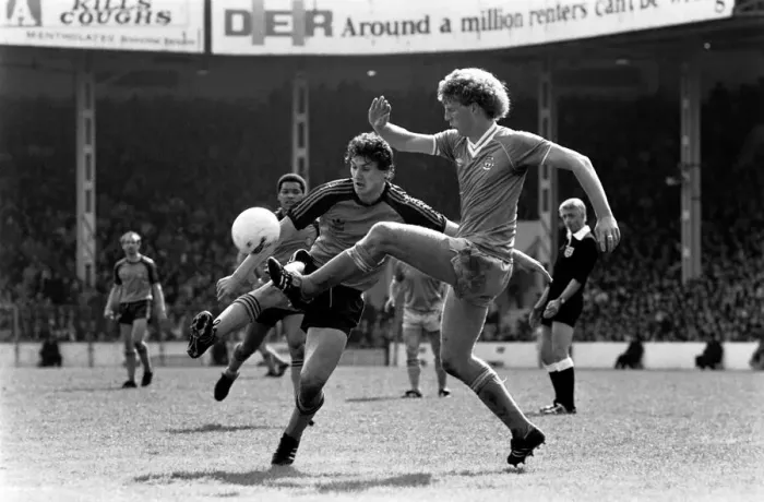 Framed Print : English League Division One match. Manchester City 0 v Luton Town 1. May 1983 MF11-29-015 Framed Print : English League Division One match. Manchester City 0 v Luton Town 1. May 1983 MF11-29-015