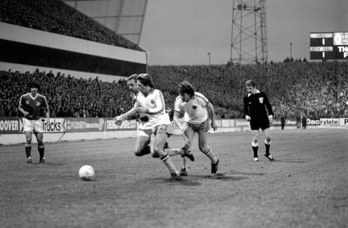 Framed Print : English League Division One match Nottingham Forest v. Aston Villa. Action from the match Framed Print : English League Division One match Nottingham Forest v. Aston Villa. Action from the match
