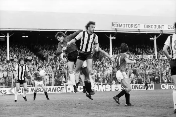 Framed Print : English League Division One match. Notts County 3 v Manchester United 2 Framed Print : English League Division One match. Notts County 3 v Manchester United 2