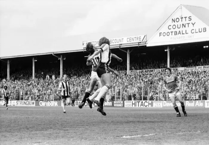 Framed Print : English League Division One match. Notts County 3 v Manchester United 2 Framed Print : English League Division One match. Notts County 3 v Manchester United 2