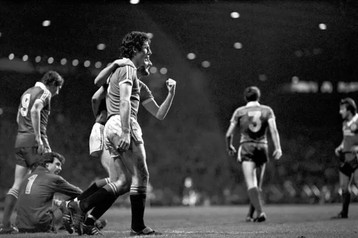 Framed Print : English League Division One match at Old Trafford. Manchester United 2 v Brighton 0