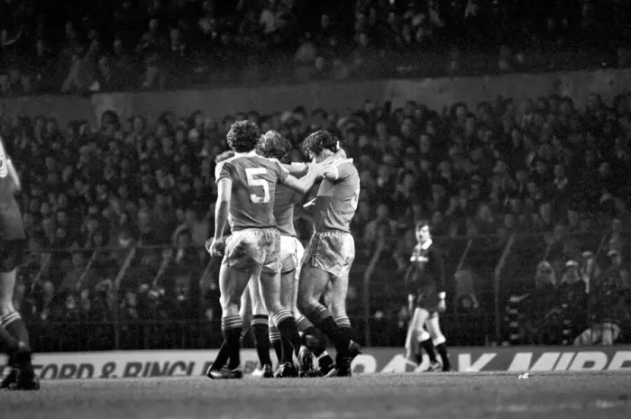 Framed Print : English League Division One match at Old Trafford. Manchester United 2 v Brighton 0