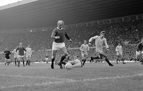 English League Division One match at Old Trafford. Manchester United 2 v Coventry