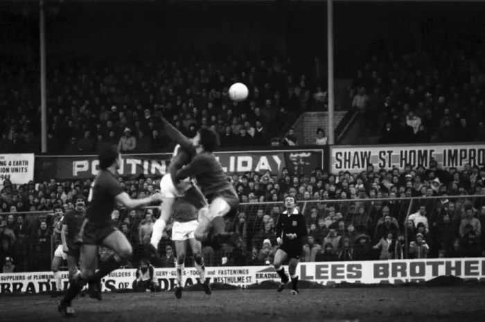 Framed Print : English League Division Two match. Oldham Athletic 0 v Blackburn Rovers 3