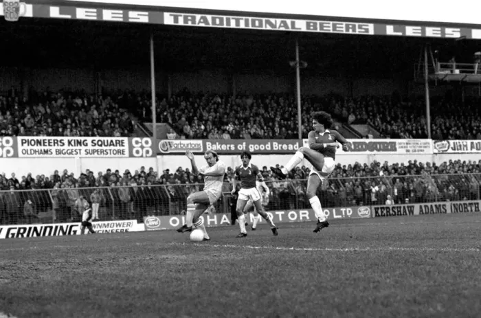 Framed Print : English League Division Two match. Oldham Athletic 1 v Chelsea 0