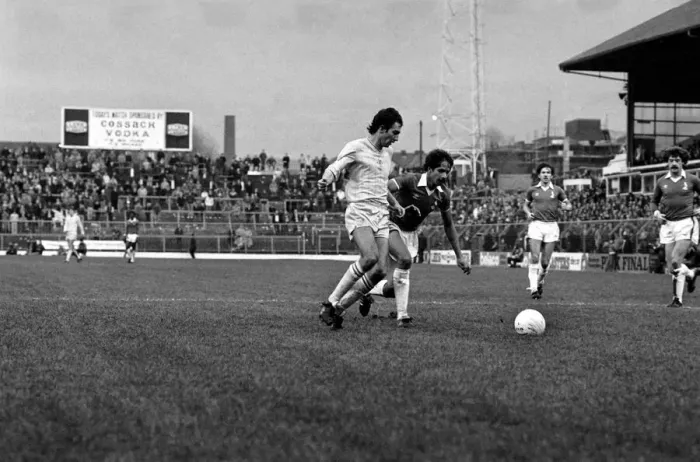 Framed Print : English League Division Two match. Oldham Athletic 1 v Chelsea 0 Framed Print : English League Division Two match. Oldham Athletic 1 v Chelsea 0