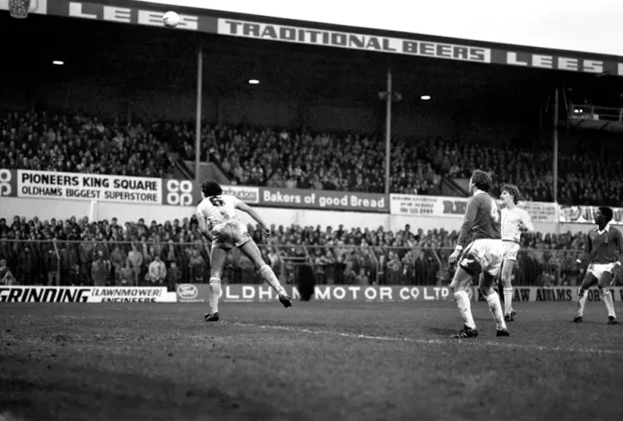 Framed Print : English League Division Two match. Oldham Athletic 1 v Chelsea 0 Framed Print : English League Division Two match. Oldham Athletic 1 v Chelsea 0