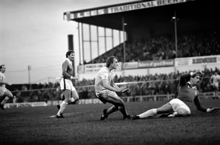 Framed Print : English League Division Two match. Oldham Athletic 1 v Chelsea 0 Framed Print : English League Division Two match. Oldham Athletic 1 v Chelsea 0