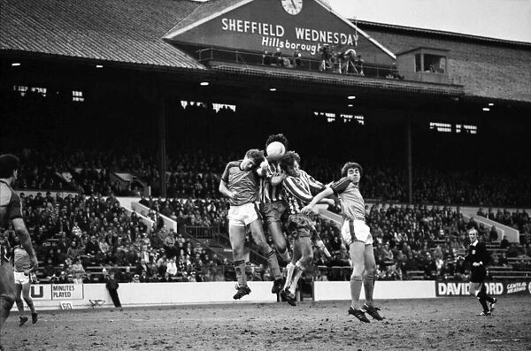 English League Division Two match. Sheffield Wednesday 3 v Luton Town 3