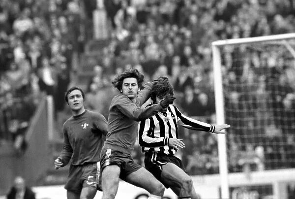 English League Division One match at Stamford Bridge Chelsea 3 v Newcastle United 2