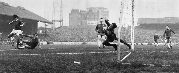 English League Division One match at Stamford Bridge. Chelsea 1 v Manchester