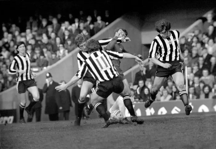 Framed Print : English League Division One match at Stamford Bridge Chelsea 3 v Newcastle United 2