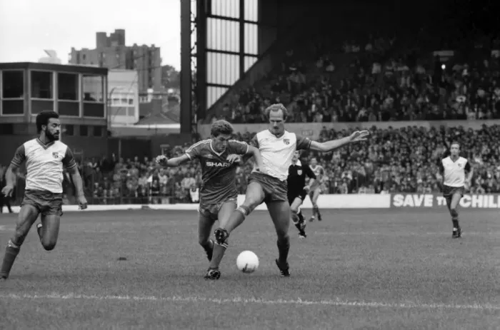 Framed Print : English League Division One match Stoke City 0 v Manchester United 1 Norman