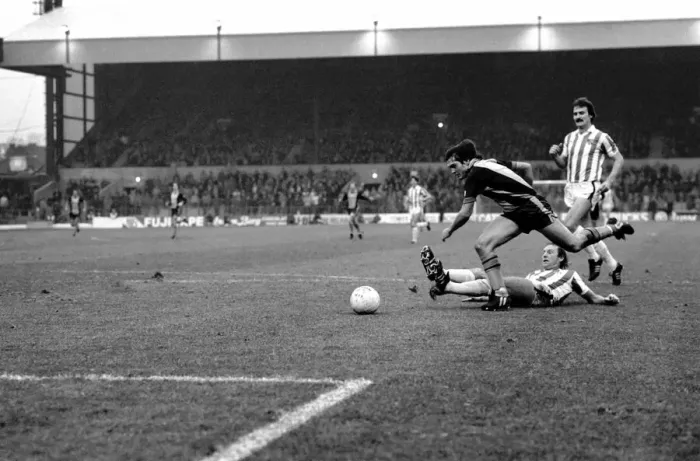 Framed Print : English League Division One match. Stoke City 0 v Southampton 2
