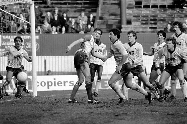 English League Division One match Stoke City 1 v Arsenal 0 January 1984