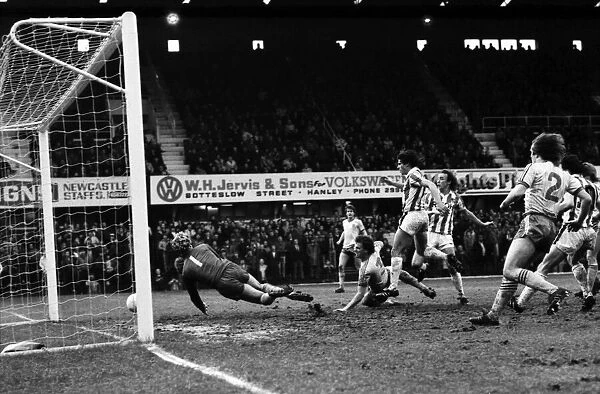 English League Division One match Stoke City 1 v Norwich City 0 January 1983