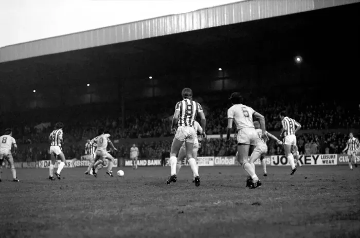 Framed Print : English League Division One match. Stoke City 1 v Leeds United 2
