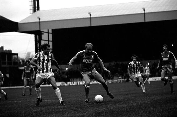 English League Division One match. Stoke City 2 v Ipswich Town 0