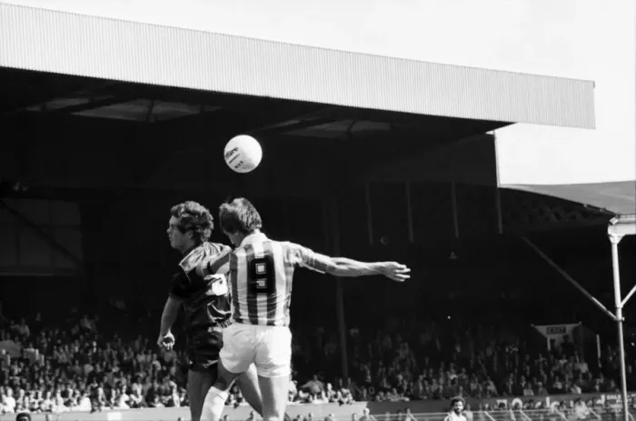 Framed Print : English League Division One match. Stoke City 2 v Arsenal 1 August 1982