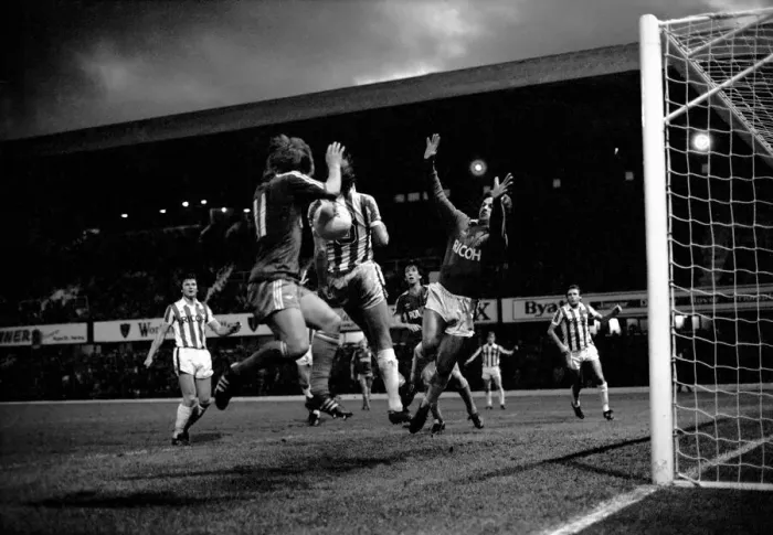 Framed Print : English League Division One match. Stoke City 2 v Ipswich Town 0