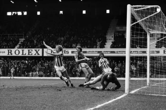 Framed Print : English League Division One match. Stoke City 2 v West Ham United 1 Framed Print : English League Division One match. Stoke City 2 v West Ham United 1