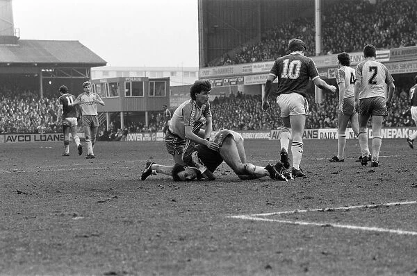 English League Division One match at Upton Park. West Ham 0 - 0 Norwich. 14th March 1987