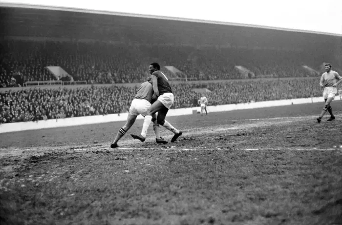 Framed Print : English League Division One match at Upton Park West Ham United v Machester City