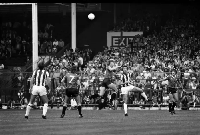 Framed Print : English League Division One match. West Bromich Albion 3 v Manchester United 1