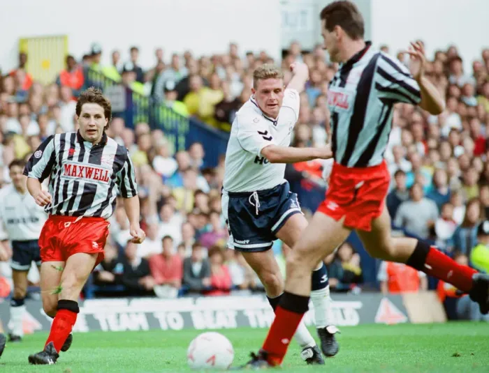 Framed Print : English League Division One match at White Hart Lane. Tottenham Hotspur 3 v Derby