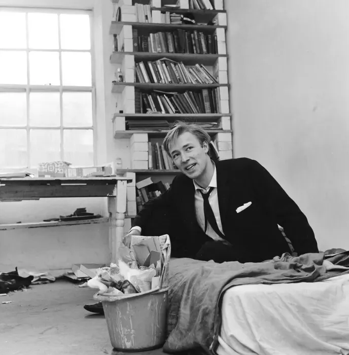 Framed Print : English pop singer Mike Sarne photgraphed at his home in London. 10th February 1963 Framed Print : English pop singer Mike Sarne photgraphed at his home in London. 10th February 1963