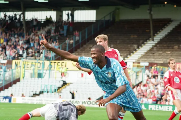 Framed Print : English Premier League match, Coventry City 2 -1 Middlesbrough held at Highfield Road Framed Print : English Premier League match, Coventry City 2 -1 Middlesbrough held at Highfield Road