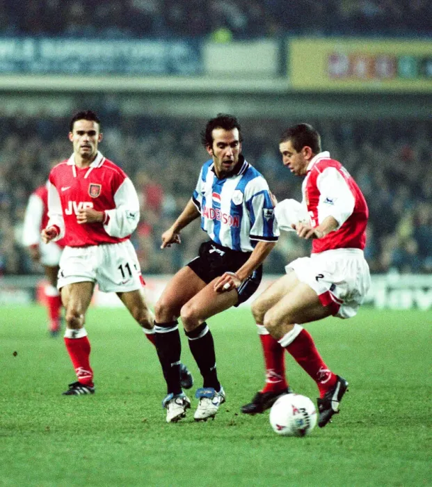 Framed Print : English Premier League match at Hillsborough. Sheffield Wednesday 2 v Arsenal 0 Framed Print : English Premier League match at Hillsborough. Sheffield Wednesday 2 v Arsenal 0